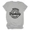 ¡Advertencia! Camiseta Informal de Manga Corta con Cuello Redondo para Mujer, Comercio Exterior Transfronterizo de Ebay Europeo y Americano, Amazon
