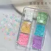 Acessórios Coloridos de Arte para Unhas com Lantejoulas de Pentagrama Vazado Macaron Estrela Ultra-finos Decorações de Unha Usáveis