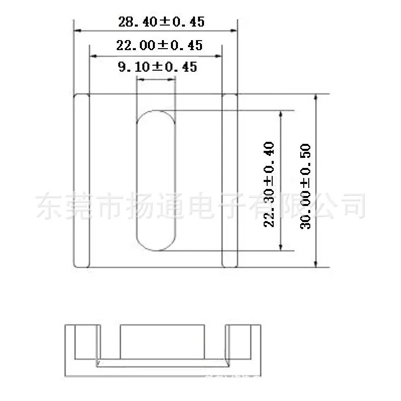 ED28磁芯尺寸图