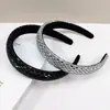 Moda Europeia e Americana Luxo Leve Faixa de Cabeça Totalmente Cravejada de Diamantes Elegante Faixa de Cabeça de Celebridade Cyber Topo Craniano Rosto Pequeno Versátil Brilho Acessórios de Cabelo com Diamantes