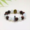 Populares en el comercio exterior, pulseras de cuentas hechas a mano para hombres y mujeres para aliviar la ansiedad, pulseras de la suerte del zodíaco de cristal natural europeas y americanas