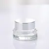 Botella de Vidrio con Hombro Inclinado, Botella Espesa para Crema, Botella de Muestra de Viaje Personalizada de Alto Valor para Contorno de Ojos y Crema Facial