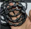 Pulseira de Pedra Natural 8mm Proteção Tripla Olho de Tigre Obsidiana Ímã Contas Unissex Estilo Quente de Venda Transfronteiriça