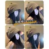 Chapéu Frio Estilo Coreano Preto para Mulheres, Outono e Inverno, Grande Circunferência da Cabeça, Novo Gorro Slouchy 2025, Solto, Emagrecimento Facial, Versátil, Chapéu Turbante