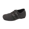 Zapatos de Salón de Corte Profundo Hermosos y Elegantes para Mujer, Zapatos Planos de Primavera y Otoño, Nuevo Estilo 2026, Zapatos de Piel Pequeños Mary Jane con Tacón Oculto y Peluche