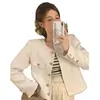 Outono 2026 Novo Estilo Pequeno Estilo Chanel Jaqueta Engrossada Feminina Estilo Curto Francês Estilo Explosivo de Rua Top de Temperamento