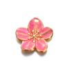 Flor DIY Jóias Acessórios Aço Inoxidável Gota De Óleo Doce Flor De Cerejeira Pingente Pétala Pingente Brincos Pulseira Material