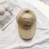 Boné de Beisebol Simples e Fashion com Bordado de Letras Estilo Coreano para Mulheres, Casual Diário, Circunferência da Cabeça Grande, Sensação de Alto Padrão, Boné de Bico de Pato de Secagem Rápida