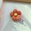 Decoração de Roupas Coração de Florzinha Fofa Flor de Tecido Feita à Mão Flor de Cinco Pétalas Acessórios Broche Acessórios