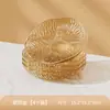 Venta Directa de Fábrica de Platos para Huesos con Borde Dorado en Forma de Flor, Bandejas de Desperdicio de Mesa de Lujo Ligero, Admite Personalización de Logotipo, Pedidos en Lotes Pequeños Disponibles