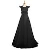 Vestido Negro de Dama de Honor 2026 Nuevo Estilo Vestido para Grupo de Hermanas de Boda Verano de Satén de Gama Alta Nicho Vestido de Lujo Ligero