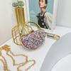 Mini Bolsa Bolsa Vermelha Feminina 2025 Nova Comércio Exterior Transfronteiriço Diamante Transversal Bolsa Pequena Decorativa Bolsa Infantil Bolsa Feminina
