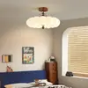 Lámpara de techo para dormitorio estilo vintage, retro de los años 60 estilo crema acogedora proyección atardecer luz para dormitorio principal, luz de habitación, hierro