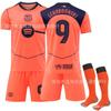 2526 Jersey de Pedri Uniforme de Equipo Deportivo Barcelona Segunda Equipación Naranja Uniforme de Fútbol Liga de Campeones No. 10 Traje Yamal