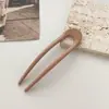 Pasador de Pelo Simple en Forma de U Pinza para el Pelo Accesorio para el Cabello Adorno para Moño Nuevo Estilo 2025 Peine para Mujeres Pasador para Fijar el Moño