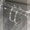 Pendientes Brillantes de Diamantes de Lujo Ligero de Gama Alta para Mujer 2025 Nuevos Pendientes de Estilo Fresco de Moda Pendientes Exagerados de Nicho Únicos