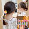 Cuerda para teléfono enrollable de niños, banda para el pelo, coleta alta femenina, nuevo 2023, cuerda para la cabeza de KT, banda de goma, cuerda para el pelo de alta elasticidad, pelo trenzado