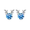 Explosões de Som Vibratório Argola de Prata S925 Seis Garras Brincos Simulador de Diamante Mosan Bolsa Quadrada Princesa Bolsa Redonda Brincos Brincos de Amor para Mulheres