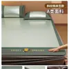 Esterilla Refrigerante de Seda de Hielo, Juego de Sábanas de Verano Lavable a Máquina, Juego de Tres Piezas, Esterilla de Mimbre y Hierba para Dormitorio, Esterilla Refrigerante Suave