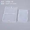 Tarjeta Rectangular Postal Accesorios para Coche Máscara Caja Vacía Caja de Embalaje Caja Guka Caja de Plástico Transparente Caja de Almacenamiento