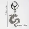 Llavero Creativo de Aleación del Zodiaco Dragón Chino Año del Dragón Dos Tonos Diamante Colgante para Bolso Venta Caliente Colgante para Coche Venta al por Mayor