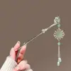 Presilha de Cabelo com Borla de Fivela Ruyi Ping An Estilo Antigo para Mulheres Disco de Cabelo para Caminhada Parte de Trás da Cabeça Presilha de Cabelo Acessórios Hanfu