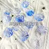 20 * 17mm pétalas de camélia coloridas acrílico transparente grampo de cabelo de peônia acessórios de cabelo diy materiais artesanais