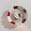 Gato Negro con Lazo Negro Estilo Dibujo Animado - Soporte Magnético para Teléfono, Soporte de Escritorio, Gadget Lindo y Versátil para Ver Series
