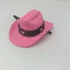 Mini sombrero de vaquero de peluche para gato mascota, sombrero para fiesta de mascotas, sombrero pequeño de fieltro nuevo, estilo vaquero para cachorro