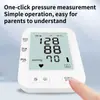 Versão em Inglês Monitor de Pressão Arterial de Braço com Tela Grande, Monitor Eletrônico de Pressão Arterial Inteligente para Uso Doméstico de Grau Médico, Personalizável