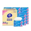 Tienda insignia Vinda Papel de seda ultraresistente de 3 capas, 150 hojas * 24 paquetes, tamaño M, resistente al agua, no se rompe fácilmente, Papel de seda, Papel higiénico, Servilletas