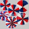 Transfronterizo Chile Shangchao comercio exterior Rojo Azul Blanco productos de papel decoración especial bola de panal abanico de papel flor de papel Guirnalda decoración