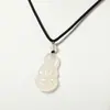 Colgante de Collar de Calcedonia Blanca Hielo Natural Guanyin para Hombres y Mujeres Buda Maitreya Regalo de Cumpleaños de Alta Gama para Madre Piedra de Transferencia