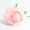 Simulación de rosa, flor artificial, cabeza de flor, flor de simulación, venta al por mayor, bricolaje, pequeño capullo, boda, flor, pared, arreglo floral