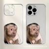 Funda para Teléfono Móvil Pink Monkey 16e 15ProMax Apple 12 Transfronteriza iPhone14 Comercio Exterior 11 Gao Zhu 13 Suave Xr