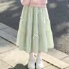 Conjunto de Duas Peças Moda Outono/Inverno 2026: Blusa Doce e Fofa de Manga Longa para Dama com Saia de Laço