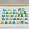 Porcelana Alta Magnesita Turquesa Dharma Koi Estrela Urso Acessórios Feitos à Mão DIY Wen Play Acessórios de Moda Contas de Buda