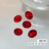 Rinestones Súper Brillantes Rojos para Uñas, Cubo de Azúcar, Corazón Inclinado, Cristales Cuadrados Gruesos con Base Cónica, Rinestones Rojos Chinos Versátiles de Lujo Ligero para Uñas