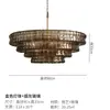 Lámpara colgante de cristal de lujo ligero estilo francés para dormitorio, lámpara de noche vintage, diseñador Murano para entrada, pasillo, balcón