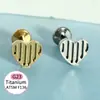 F136 Titânio Transfronteiriço Nova Moda Personalizado Rosca Interna Piercing Labial Stud Zircônia Stud Osso da Orelha Piercing Corporal Europeu e Americano Joia