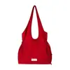 Bolsa Tote Feminina Estilo Coreano com Cadarço e Grande Capacidade, Nova Bolsa de Ombro com Laço, Bolsa Colete Versátil para o Dia a Dia