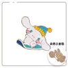 Broche de Metal com Gotejamento de Óleo Animal de Desenho Animado Poodle de Jade Estilo Japonês JK Acessórios para Bolsa de Papelaria Feminina Estilo Cravo Bijuterias Criativas