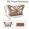 Bestseller internacional: Porta-guardanapo de madeira vintage estilo cowboy 2D plano, ornamento decorativo criativo para mesa de sala de estar em casa
