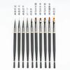 Set de Pinceles para Uñas Estilo Japonés con Tapa, Pincel para Pintura de Flores a Color, Pincel para Difuminado Gradiente, Pincel Funcional, Pincel para Fototerapia