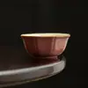 Taza de Té Octogonal Rosa de Cerámica Ru de la Dinastía Tang y Song, Taza Maestra de Cerámica para el Hogar, Juego de Té Kung Fu, Taza de Té para Eruditos, Taza Individual