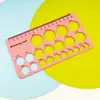 Producto popular transfronterizo: Calibrador de Medición para Chupete de Bebé de Silicona de Grado Alimenticio, Regla de Medición de Tamaño de Seno, Regla de Medición para Sacaleches, Leche Materna