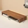 Soporte para computadora ajustable en altura, elevador de monitor para oficina, estante de madera para escritorio, base elevada para computadora de escritorio