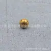 Campana maciza de latón al por mayor Campana sin sonido hecha a mano con cuentas Campana con patrón de cobre Accesorios para llaveros de joyería DIY