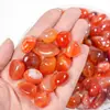 Venda Direta de Fábrica de Pedras Roladas de Ágata Vermelha, Pedras para Difusor de Aromaterapia, Pedras Minerais Grandes para Aquários e Vasos de Plantas, Pedras de Cristal, Pedras Roladas no Atacado