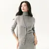 Chaleco de cachemira con cuello en V bordado y hebilla, top de punto sin mangas, moderno y elegante para usar en capas, perfecto como prenda exterior